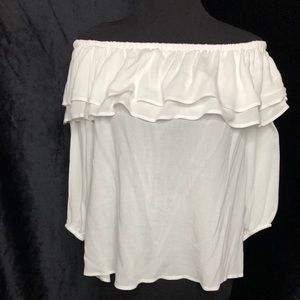 white off the shoulder top